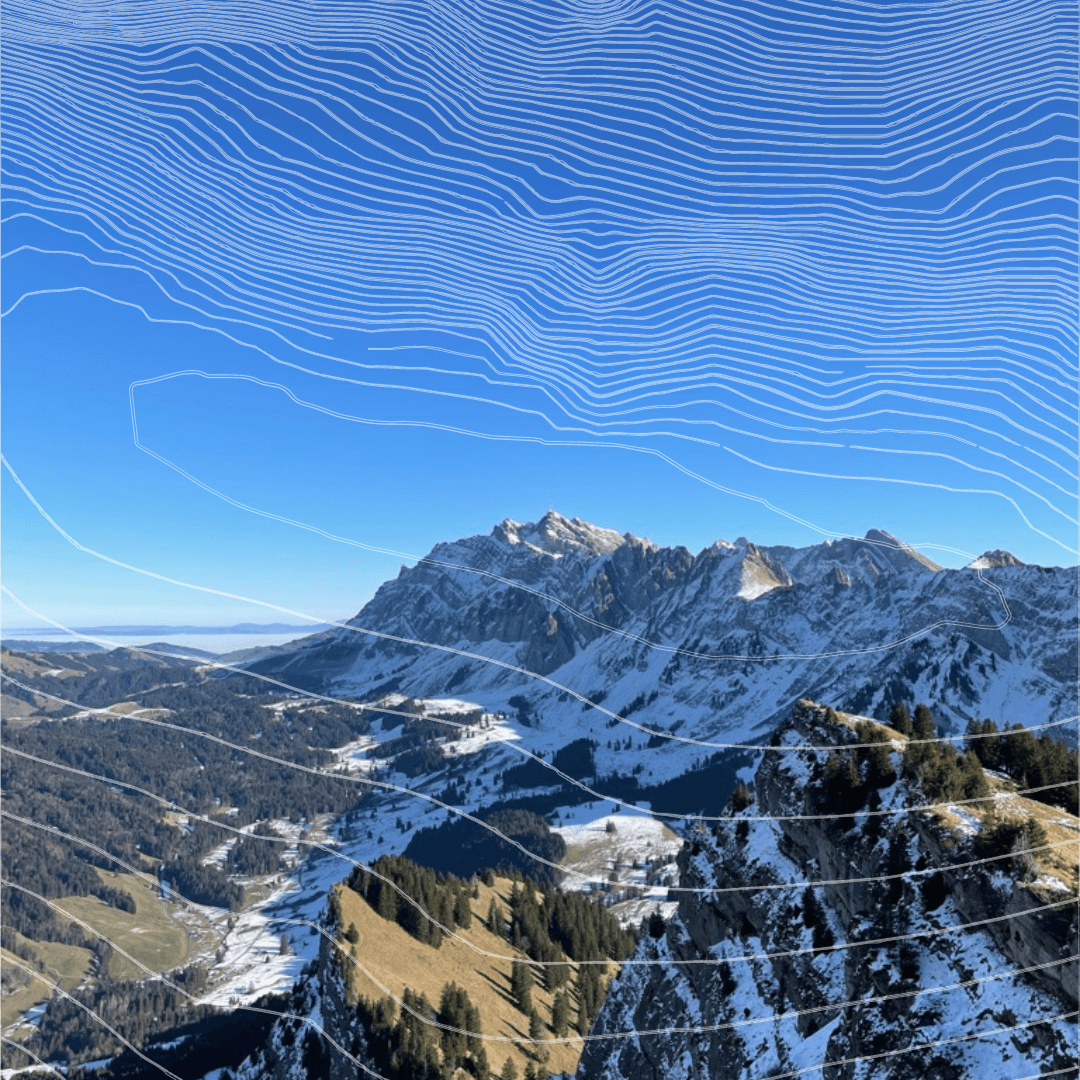 Dekoratives Bild des Säntis vom Stockberg aus zur Illustration der Engagement Seite von Adrian Brügger